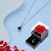 Projection Necklace Set With Rose Gift Box Projection Necklace Set With Rose Gift Box