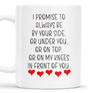 Promise To Always Be By Your Side Romantic Hearts Design - Personalized Custom Coffee Mug - CPL133_MG