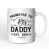 Promoted to Daddy Est. 2025 Personalized Mug, Dad Pregnancy Announcement Gift with Custom Name Promoted to Daddy Est. 2025 Personalized Mug, Dad Pregnancy Announcement Gift with Custom Name