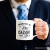 Promoted to Daddy Est. 2025 Personalized Mug, Dad Pregnancy Announcement Gift with Custom Name Promoted to Daddy Est. 2025 Personalized Mug, Dad Pregnancy Announcement Gift with Custom Name