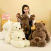 Prone Polar Bear Plush Toy - Soft, Weighted, Perfect Gift for Friends! Prone Polar Bear Plush Toy - Soft, Weighted, Perfect Gift for Friends!