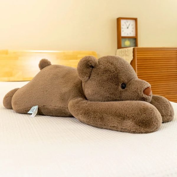 Prone Polar Bear Plush Toy - Soft, Weighted, Perfect Gift for Friends! Prone Polar Bear Plush Toy - Soft, Weighted, Perfect Gift for Friends!