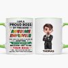 Proud Boss Of Freaking Awesome Employees Personalized Mug, Funny Christmas Gift For Boss Proud Boss Of Freaking Awesome Employees Personalized Mug, Funny Christmas Gift For Boss