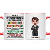 Proud Boss Of Freaking Awesome Employees Personalized Mug, Funny Christmas Gift For Boss Proud Boss Of Freaking Awesome Employees Personalized Mug, Funny Christmas Gift For Boss