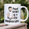 Proud Father Of A Few Kids, Personalized White Mug, Father's Day Gift For Dad, Grandpa, Uncle Proud Father Of A Few Kids, Personalized White Mug, Father's Day Gift For Dad, Grandpa, Uncle