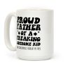 Proud Father of a Freaking Awesome Kid Coffee Mug Proud Father of a Freaking Awesome Kid Coffee Mug