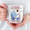 Proud Of You - Family Personalized Custom Mug - Father's Day, Gift For Son Proud Of You - Family Personalized Custom Mug - Father's Day, Gift For Son