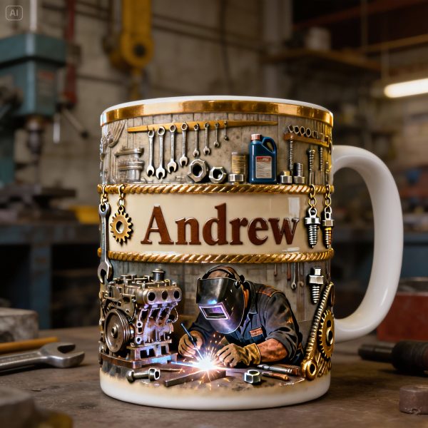 Proud Welder At Work Mug- Personalized Gifts For Welder 04PALU201225 Proud Welder At Work Mug- Personalized Gifts For Welder 04PALU201225