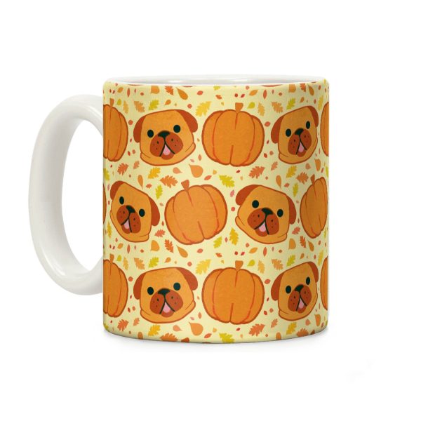 Pug Pumpkin Pattern Coffee Mug Pug Pumpkin Pattern Coffee Mug