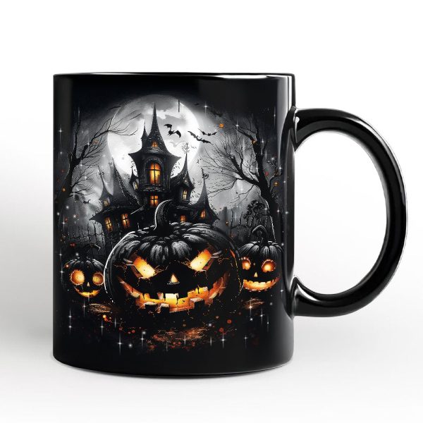 Pumpkin Halloween Personalized Mug, Spooky Horror Gift with Custom Name Pumpkin Halloween Personalized Mug, Spooky Horror Gift with Custom Name