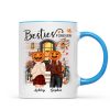Pumpkin Head Best Friends Sisters Fall Season Front Porch Personalized Mug (11oz) Pumpkin Head Best Friends Sisters Fall Season Front Porch Personalized Mug (11oz)