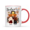 Pumpkin Head Best Friends Sisters Fall Season Front Porch Personalized Mug (11oz) Pumpkin Head Best Friends Sisters Fall Season Front Porch Personalized Mug (11oz)