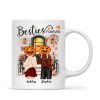 Pumpkin Head Best Friends Sisters Fall Season Front Porch Personalized Mug (11oz) Pumpkin Head Best Friends Sisters Fall Season Front Porch Personalized Mug (11oz)