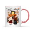 Pumpkin Head Best Friends Sisters Fall Season Front Porch Personalized Mug (11oz) Pumpkin Head Best Friends Sisters Fall Season Front Porch Personalized Mug (11oz)
