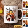 Pumpkin Head Best Friends Sisters Fall Season Front Porch Personalized Mug (11oz) Pumpkin Head Best Friends Sisters Fall Season Front Porch Personalized Mug (11oz)