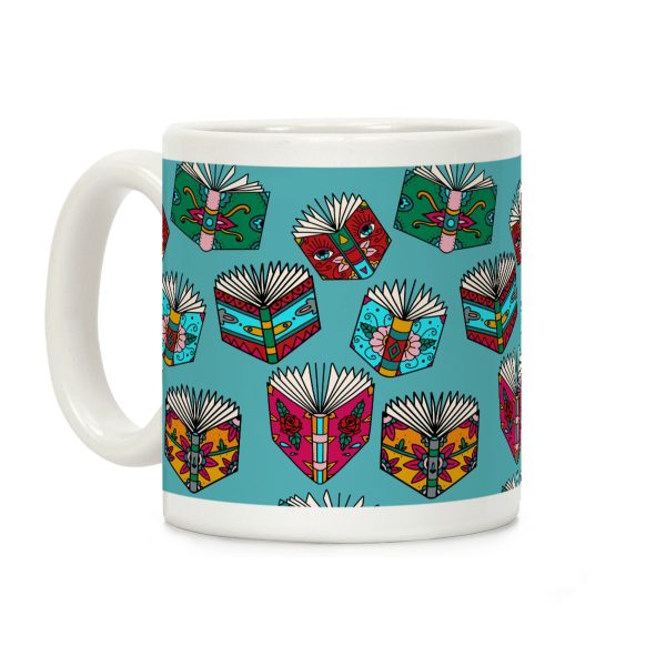 Punk Book Tattoo Pattern Coffee Mug Punk Book Tattoo Pattern Coffee Mug