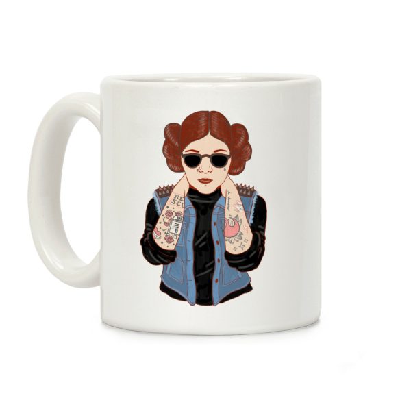 Punk Leia Parody Coffee Mug