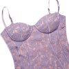 Purple Lace Cupped Strap Mini Dress Purple Lace Cupped Strap Mini Dress
