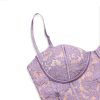 Purple Lace Sleeveless Backless Mini Dress Purple Lace Sleeveless Backless Mini Dress