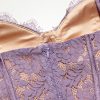 Purple Lace Sleeveless Backless Mini Dress Purple Lace Sleeveless Backless Mini Dress