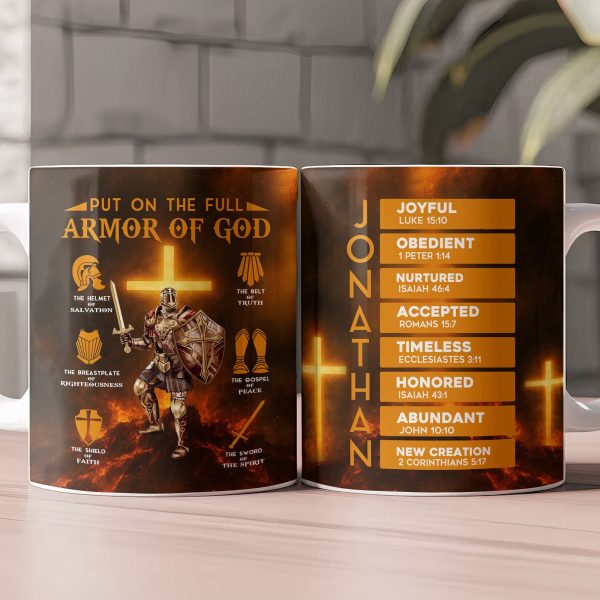 Put On The Full Armor Of God - Personalized Mug Put On The Full Armor Of God - Personalized Mug