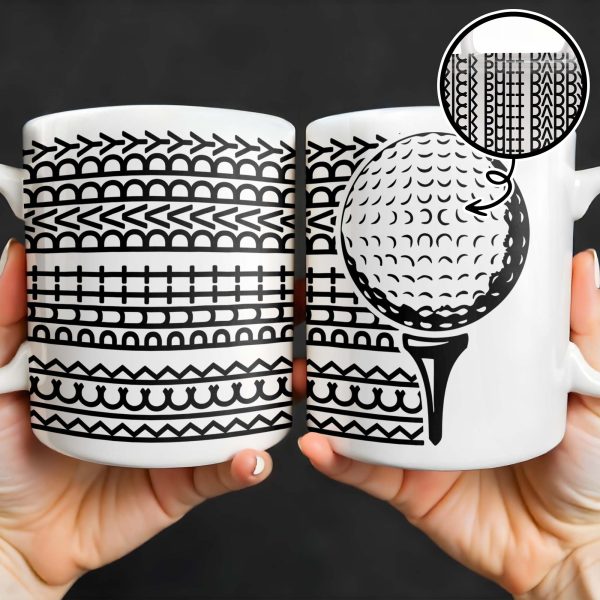 Putt Parry Birdie Golf Ball And Tee Design - Personalized Custom Coffee Mug - DAD221_MG Putt Parry Birdie Golf Ball And Tee Design - Personalized Custom Coffee Mug - DAD221_MG