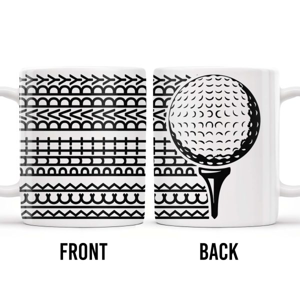 Putt Parry Birdie Golf Ball And Tee Design - Personalized Custom Coffee Mug - DAD221_MG Putt Parry Birdie Golf Ball And Tee Design - Personalized Custom Coffee Mug - DAD221_MG
