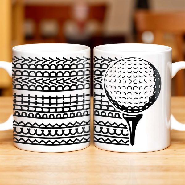 Putt Parry Birdie Golf Ball And Tee Design - Personalized Custom Coffee Mug - DAD221_MG Putt Parry Birdie Golf Ball And Tee Design - Personalized Custom Coffee Mug - DAD221_MG