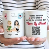 QR Voice Upload Code Miles Apart But Besties At Heart - Personalized Mug QR Voice Upload Code Miles Apart But Besties At Heart - Personalized Mug