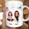 QR Voice Upload Code Miles Apart But Besties At Heart - Personalized Mug QR Voice Upload Code Miles Apart But Besties At Heart - Personalized Mug