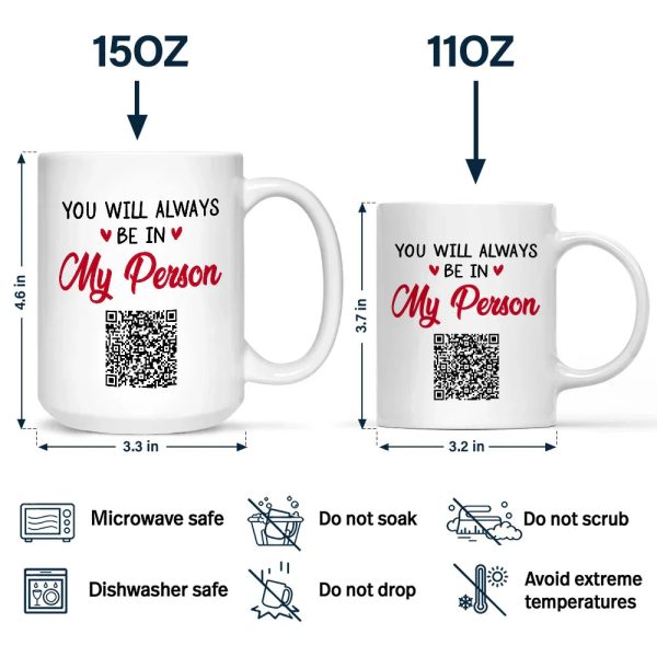 QR Voice Upload Code Miles Apart But Besties At Heart - Personalized Mug QR Voice Upload Code Miles Apart But Besties At Heart - Personalized Mug