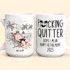 Quitter Oops Mean Happy Retirement - Personalized Mug Quitter Oops Mean Happy Retirement - Personalized Mug