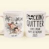 Quitter Oops Mean Happy Retirement - Personalized Mug Quitter Oops Mean Happy Retirement - Personalized Mug