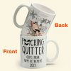 Quitter Oops Mean Happy Retirement - Personalized Mug Quitter Oops Mean Happy Retirement - Personalized Mug