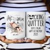 Quitter Oops Mean Happy Retirement - Personalized Mug Quitter Oops Mean Happy Retirement - Personalized Mug