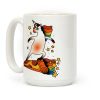 Rad Unicorn Skateboarding a Pizza Tattoo Coffee Mug Rad Unicorn Skateboarding a Pizza Tattoo Coffee Mug