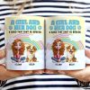 Rainbow A Girl And Her Dogs - 3D Inflated Effect Printed Mug, Personalized White Edge-to-Edge Mug Rainbow A Girl And Her Dogs - 3D Inflated Effect Printed Mug, Personalized White Edge-to-Edge Mug