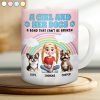 Rainbow A Girl And Her Dogs - 3D Inflated Effect Printed Mug, Personalized White Edge-to-Edge Mug Rainbow A Girl And Her Dogs - 3D Inflated Effect Printed Mug, Personalized White Edge-to-Edge Mug