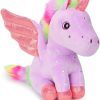 Rainbow Pink Unicorn Plush Soft Stuffed Animal Toy