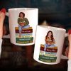 Reading Girl Sitting On Bookstack, Personalized White Mug Reading Girl Sitting On Bookstack, Personalized White Mug