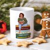 Reading Girl Sitting On Bookstack, Personalized White Mug Reading Girl Sitting On Bookstack, Personalized White Mug
