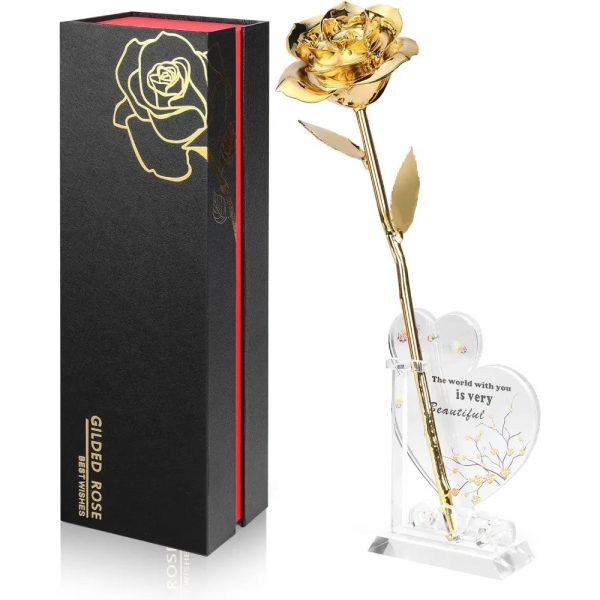 Real 24K Gold Dipped Rose Handmade Luxury Gift Real 24K Gold Dipped Rose Handmade Luxury Gift