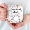 Real Friendship Transcends Time And Space - Bestie Personalized Custom 3D Inflated Effect Printed Mug - New Arrival, Gift For Best Friends, BFF, Sisters AMZ