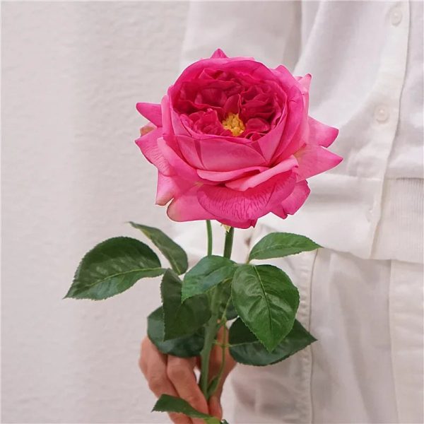 Real Touch Austin Latex Rose Bouquet Set of 5 Real Touch Austin Latex Rose Bouquet Set of 5