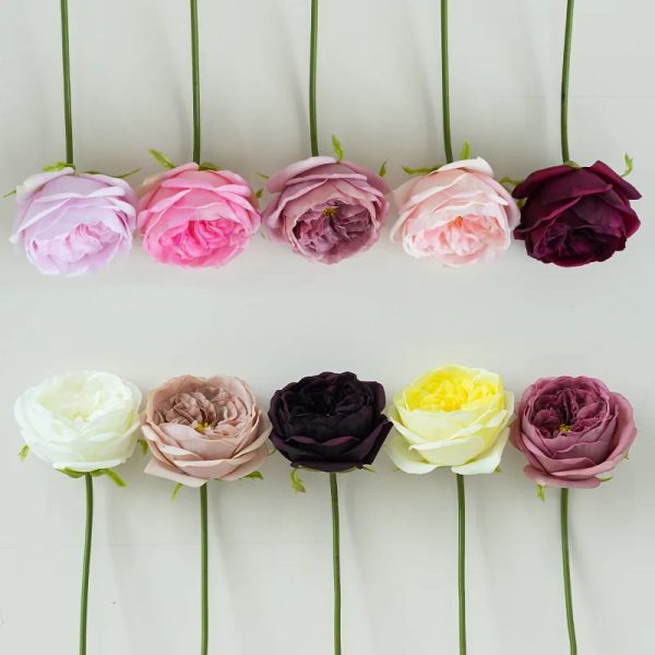 Real Touch Austin Rose Artificial Flowers Set of 7