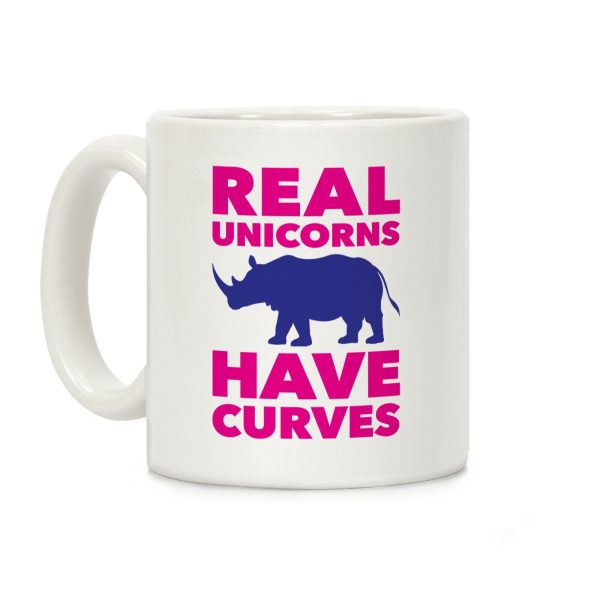 Real Unicorns Have Curves Coffee Mug Real Unicorns Have Curves Coffee Mug
