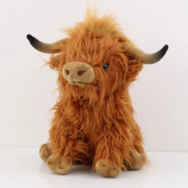 Realistic Highland Cow Plush Lifelike Detail Realistic Highland Cow Plush Lifelike Detail