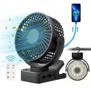 Rechargeable Desk Fan | Portable, Quiet, Clip-On For Home, Office, Outdoor