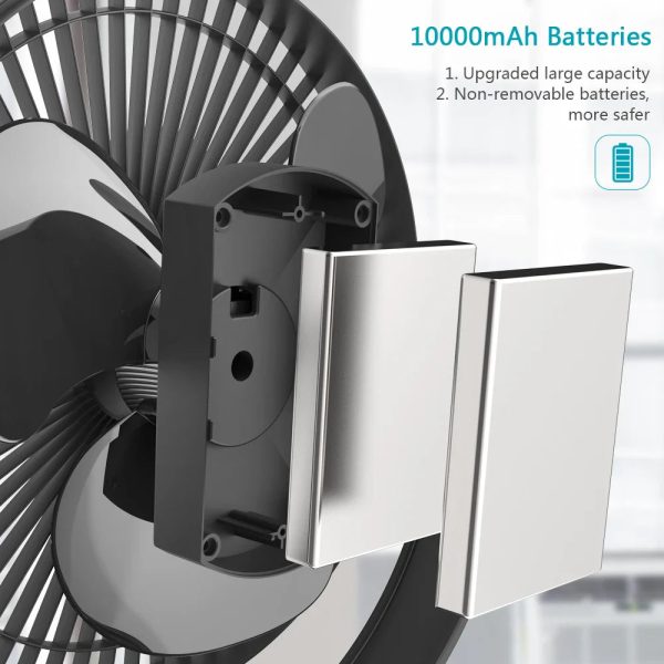 Rechargeable Desk Fan | Portable, Quiet, Clip-On For Home, Office, Outdoor Rechargeable Desk Fan | Portable, Quiet, Clip-On For Home, Office, Outdoor