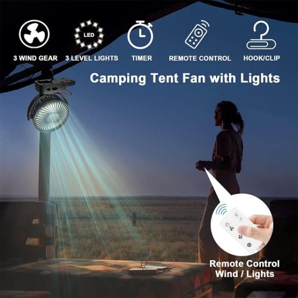 Rechargeable Desk Fan | Portable, Quiet, Clip-On For Home, Office, Outdoor Rechargeable Desk Fan | Portable, Quiet, Clip-On For Home, Office, Outdoor